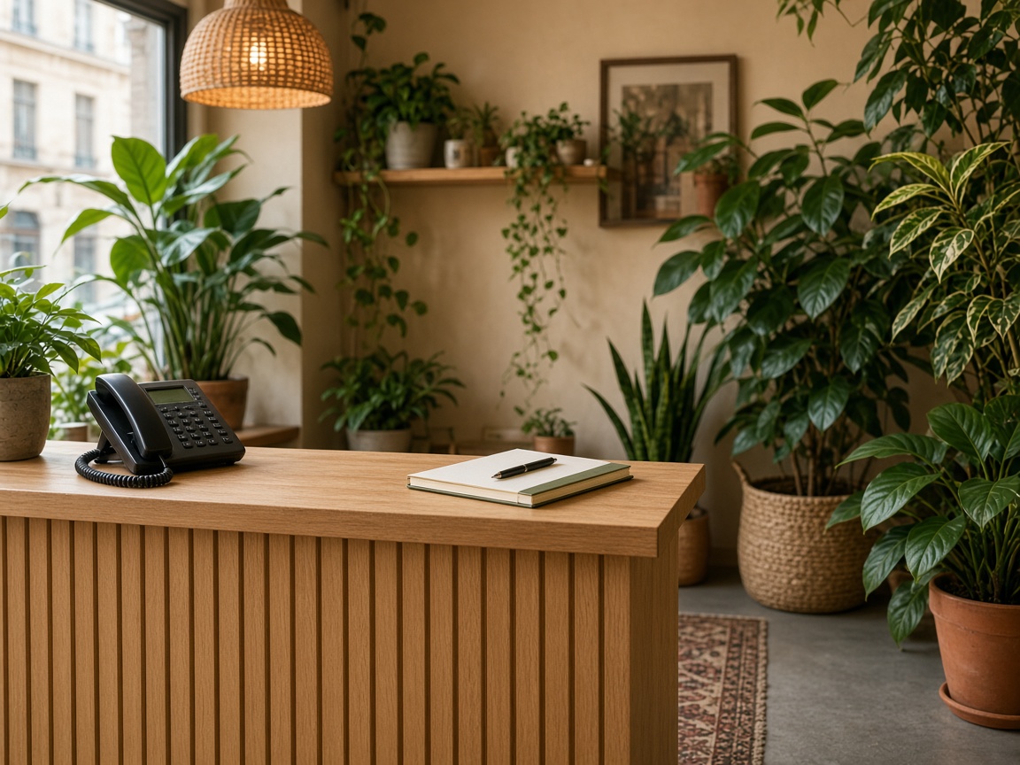 Contact desk at Embermeadow Plants in Kaunas